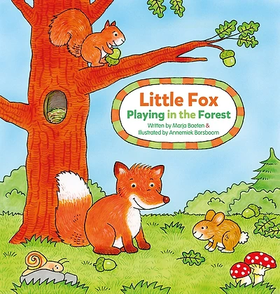 Little Fox. Playing In The Forest