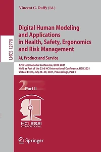 Digital Human Modeling and Applications Health, Safety, Ergonomics Risk Management. AI, Product Service