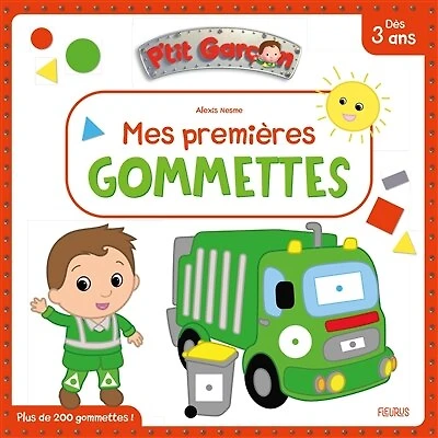 Le camion-poubelle: mes premières gommettes