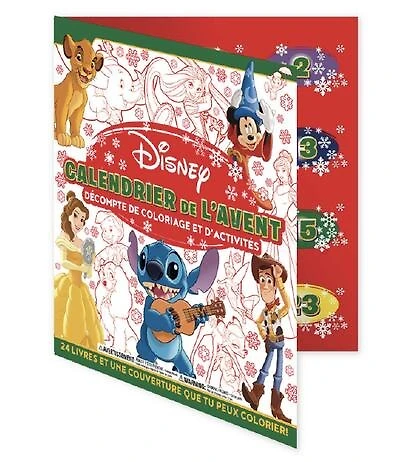 DISNEY CALENDRIER DE L'AVENT Décompte de coloriage et d'activités: Décompte de coloriage et d'activités