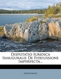 Disputatio Iuridica Inauguralis De Fideiussione Imperfecta