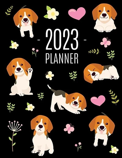 Beagle Planner 2023: Cute Daily Organizer (12 Months) Pretty Scheduler With Friendly Pooch