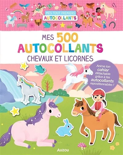 500 autocollants chevaux et licornes: 500 autocollants chevaux et licornes