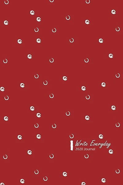 Write Everyday Lifestyle, Dated 2020 Daily Planner, 365 Days (full Year Planner), Blank Lined, Write-in Journal (oxred)