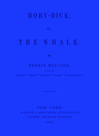 Moby Dick: Blue Lined Journal