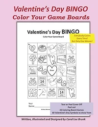 Valentine's Day Bingo: Color Your Game Boards
