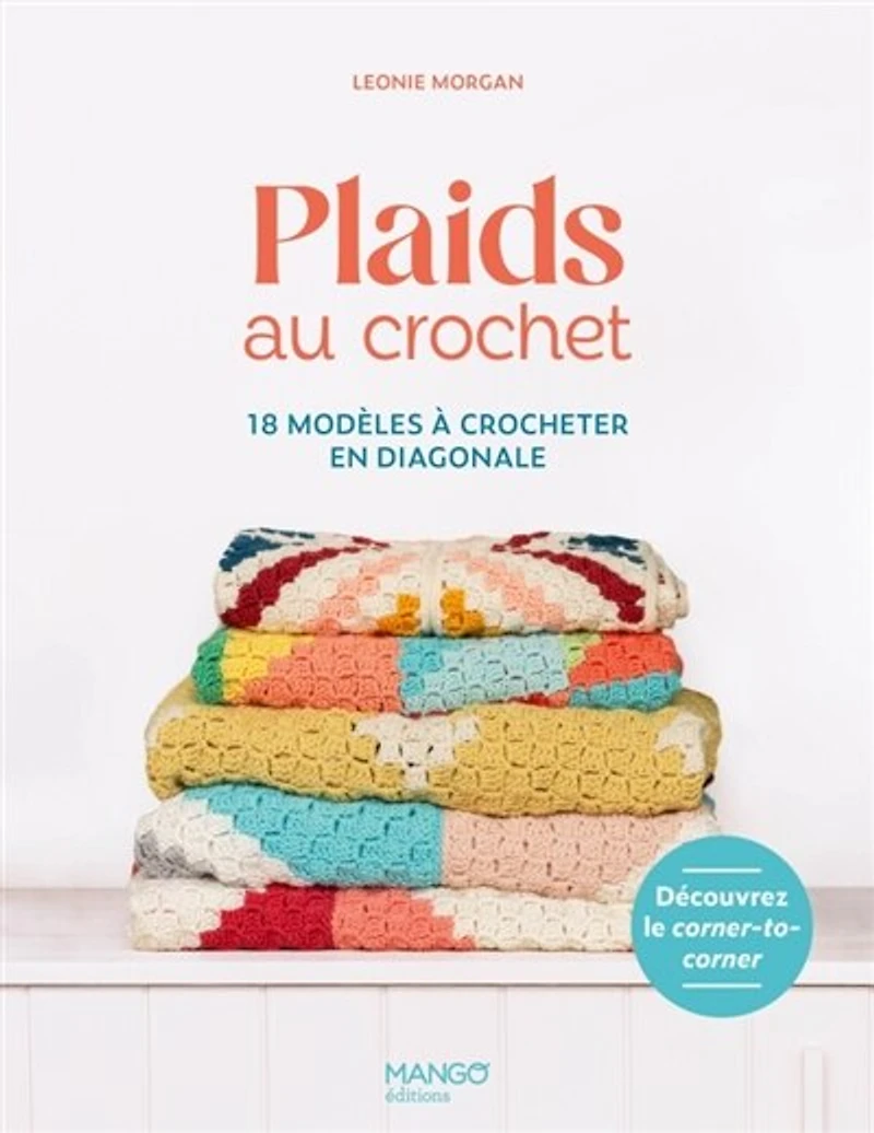 Plaids au crochet: 18 modèles à crocheter en diagonale
