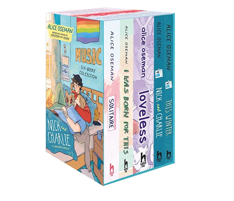 Alice Oseman Five-Book Collection Box Set (Solitaire, I Was Born For This, Loveless, Nick and Charlie, This Winter)