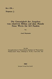 Die Genauigkeit der Angaben von relativen Höhen auf dem Monde Neue Werte für 163 Punkte