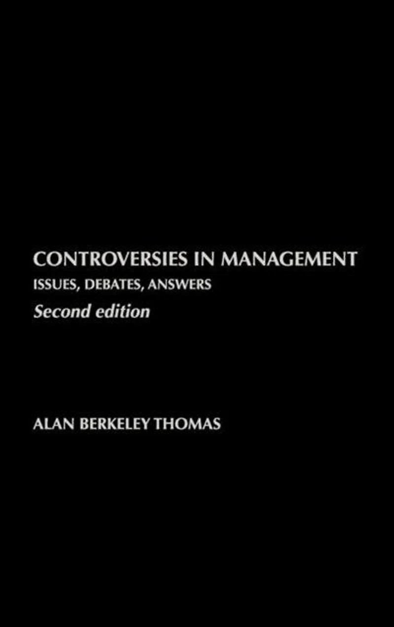 Controversies Management: Issues, Debates, Answers