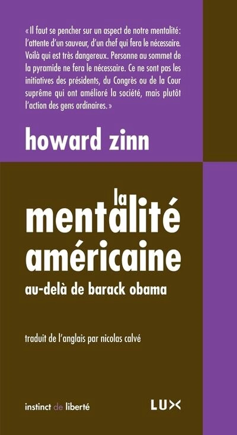 La mentalité américaine: Au-delà de Barack Obama