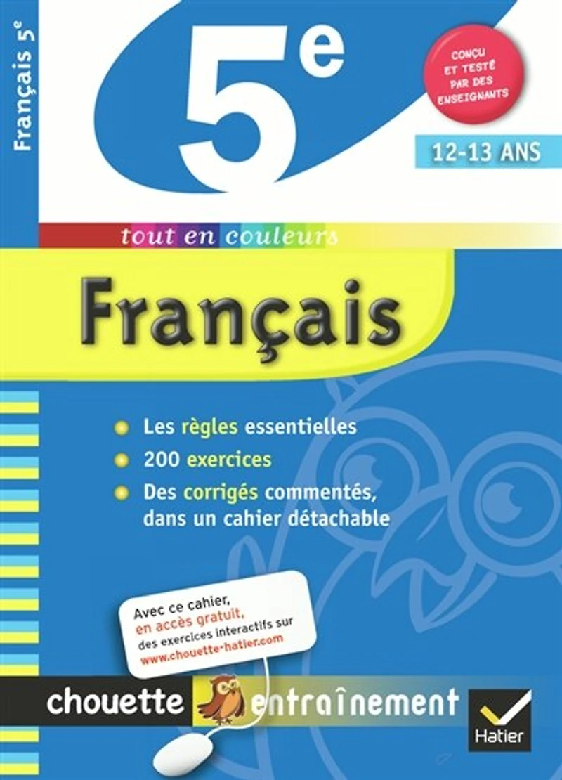 Français 5e, 12-13 ans: conforme au programme