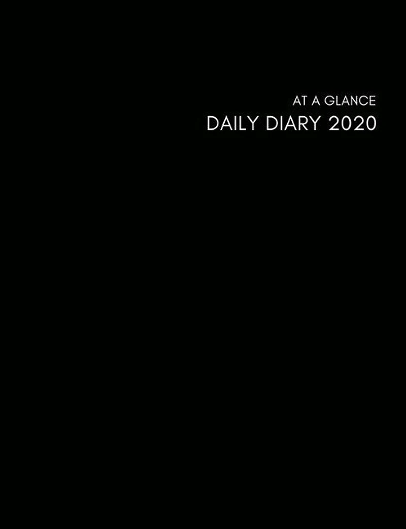 At A Glance Daily Diary 2020: Page A Day Calendar 2020, Schedule Organizer Planner (2020 Diary Day Per Page Black Cover)