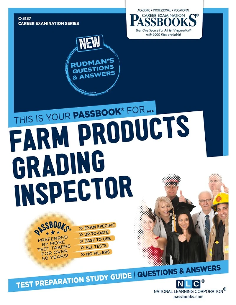 Farm Products Grading Inspector (C-3137): Passbooks Study Guide