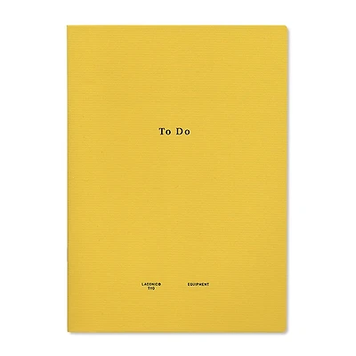 Laconic  To Do Style Notebook Yellow