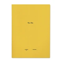 Laconic  To Do Style Notebook Yellow