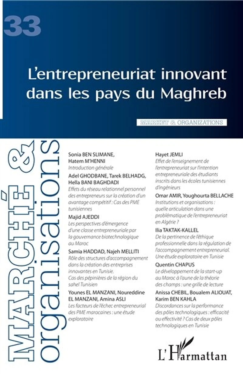 L'entrepreneuriat Innovant Dans Les Pays Du Maghreb