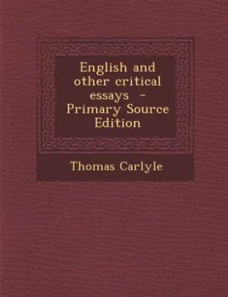 English and Other Critical Essays (Classic Reprint)