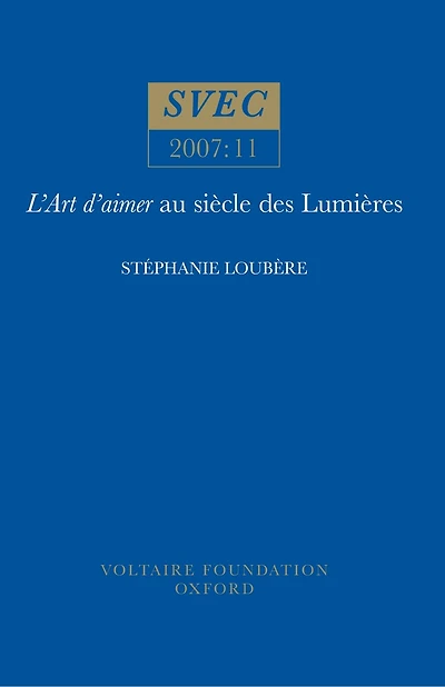 L'Art d'aimer au siècle des Lumières