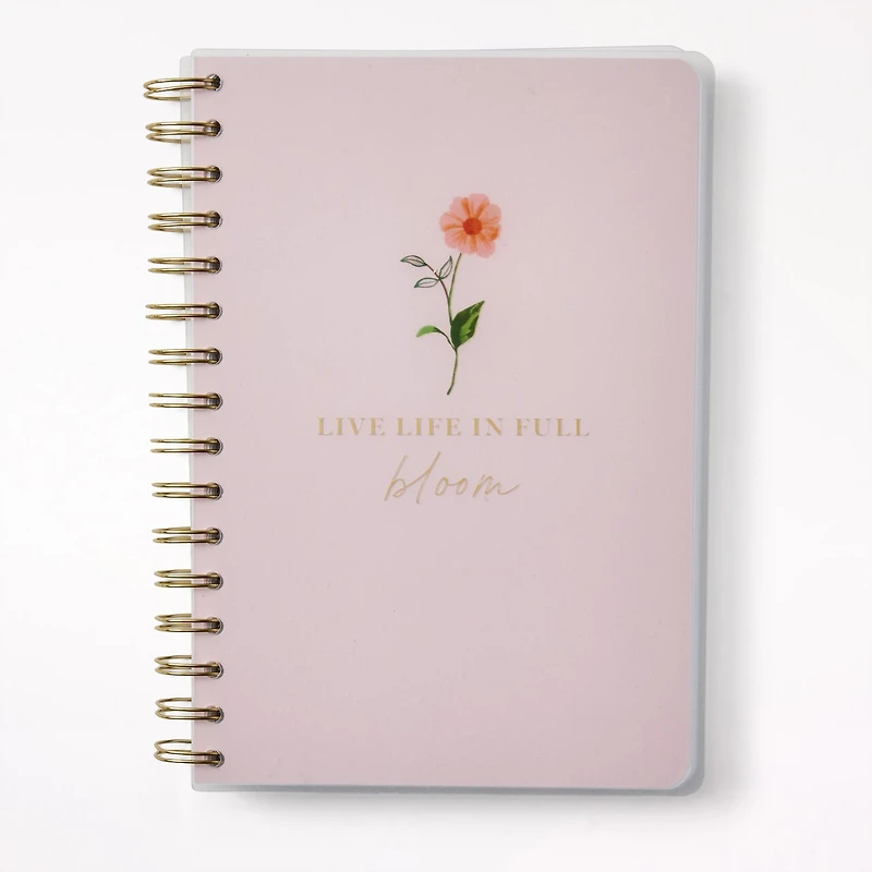 A5 Poly Pro Spiral Journal, Live Life