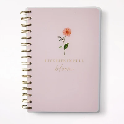 A5 Poly Pro Spiral Journal, Live Life