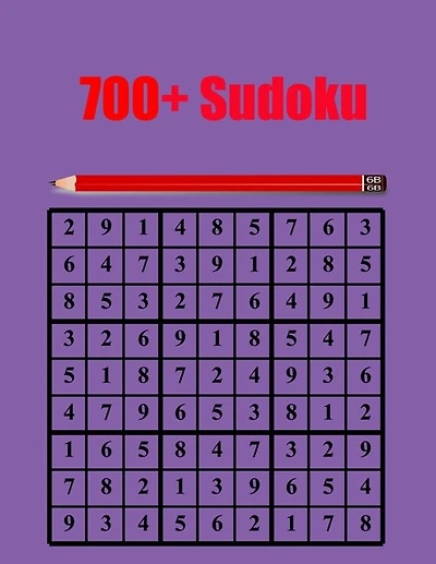 700+ Sudoku: Sudoku Puzzle Book for Adults