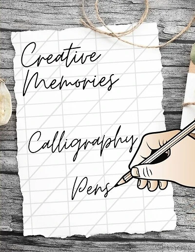 Creative Memories Calligraphy Pens: Caligraphy Trace Books For Beginners, Foundations In Calligraphy Traceable Hand Lettering, Learning