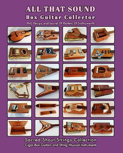 ALL THAT SOUND. Box Guitar Collector.: Art, Design, and Sound. 14 Posters, Book Edition.