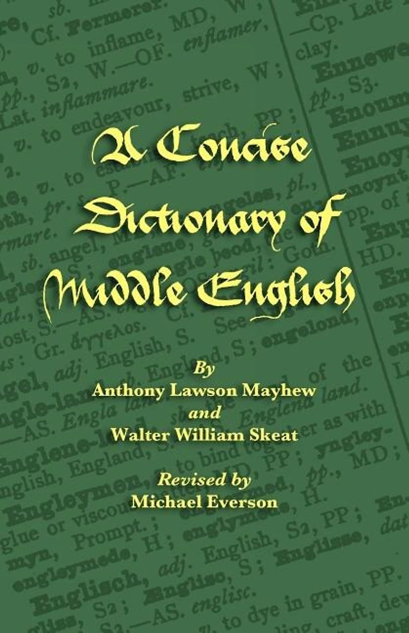 A Concise Dictionary Of Middle English