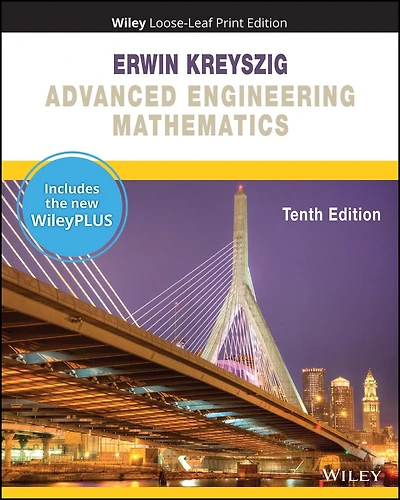 Advanced Engineering Mathematics, 10e WileyPLUS Card and Loose-leaf Set Single Term
