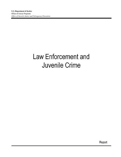 Law Enforcement and Juvenile Crime