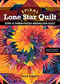 Spiral Lone Star Quilt: Strip & Paper-pieced Medallion Quilt