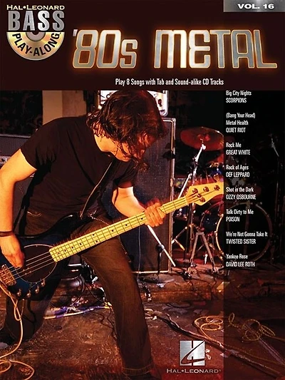 '80s Metal: Bass Play-Along Volume 16