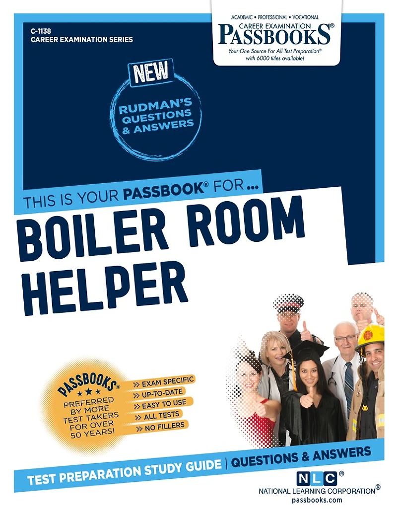 Boiler Room Helper (C-1138): Passbooks Study Guide