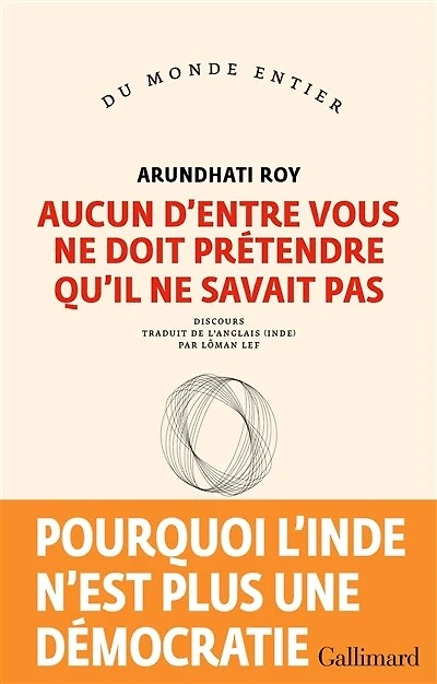 AUCUN D'ENTRE VOUS NE DOIT PRÉTENDRE QU'IL SAVAIT PAS: discours du Prix européen de l'essai 2023 la Fondation Charles Veillon