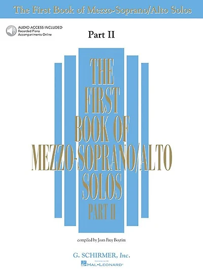 The First Book of Mezzo-Soprano/Alto Solos - Part II: Book/online Audio