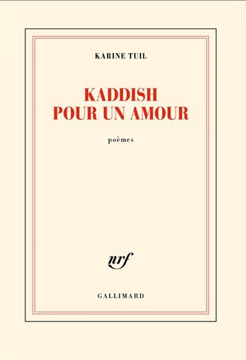 Kaddish pour un amour: poèmes