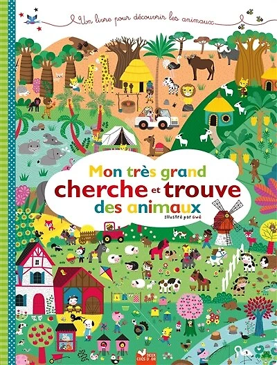 Mon très grand cherche et trouve des animaux: un livre pour découvrir les animaux
