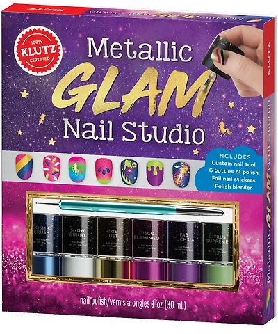 Metallic Glam Nail Studio