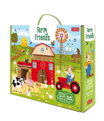 FARM FRIENDS BK PUZZLE 60PC