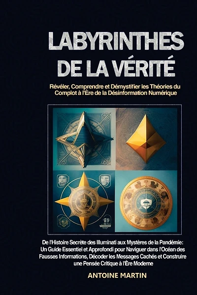 Labyrinthes de la Vérité: De l'Histoire Secrète des Illuminati aux Mystères de la Pandémie: Un Guide Essentiel et Approfondi pour Naviguer dans l'Océan des Fausses Informations, Décoder les Messages Cachés et Construire une Pensée Critique à l'Ère Moderne