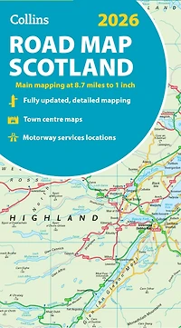 Collins Road Map of Scotland 2027 (Folded map): Clear, easy-to-read mapping