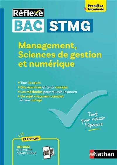Management, sciences de gestion et numérique, bac STMG 1re, terminale