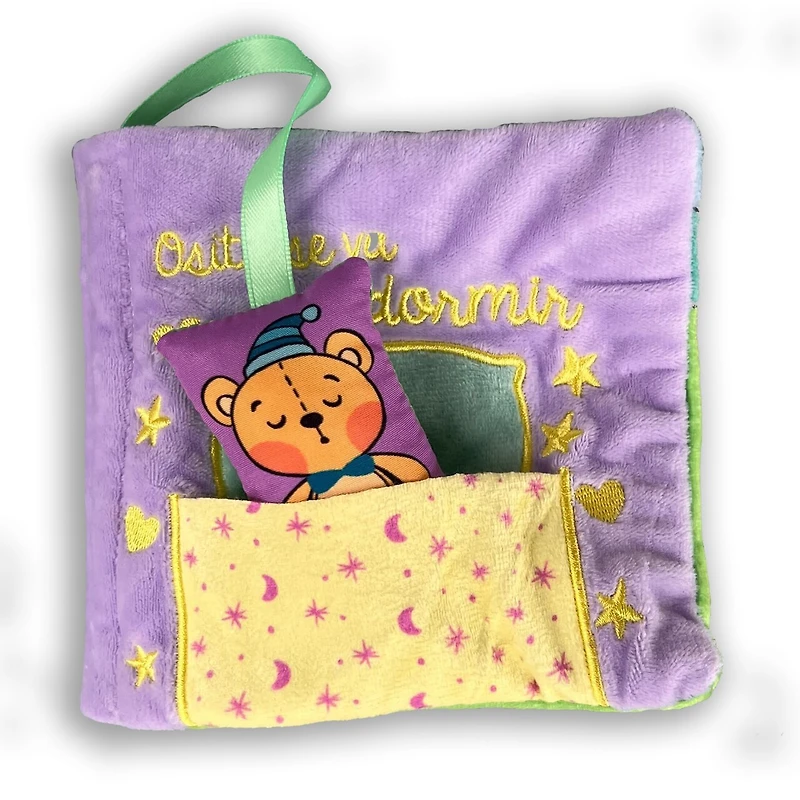 El osito se va a dormir / Little Bear Goes to Sleep (Spanish Edition): Libro de tela suave en español para bebés entre 0 y 36 meses. Interactivo y con un osito de juguete.