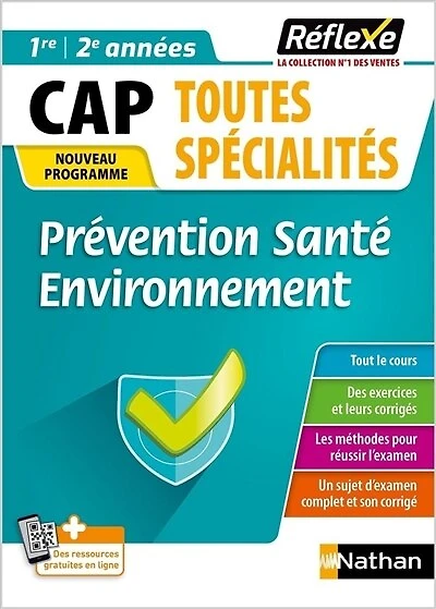 Prévention santé environnement CAP: 1re et 2e années