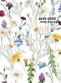 2021-2025 Monthly Planner Hardcover: Large Five Year Planner With Floral Cover