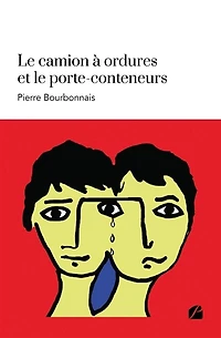 Le camion a ordures et le porte-conteneurs