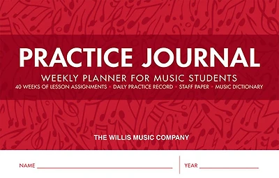 Practice Journal: Weekly Planner For Music Students