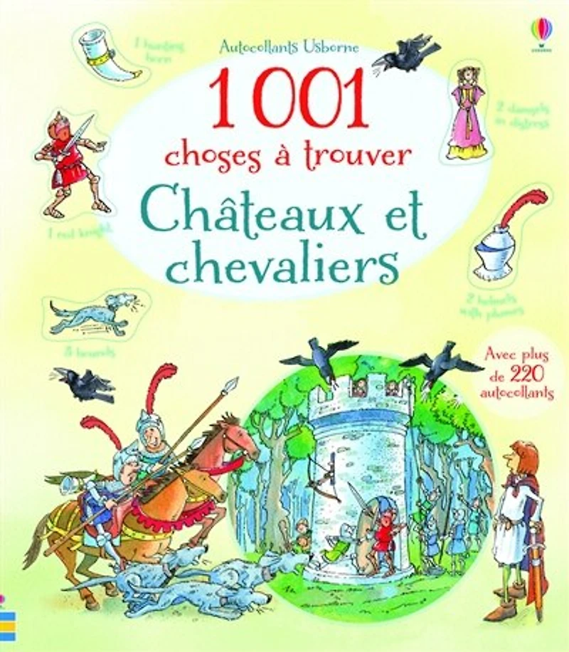 1.001 choses à trouver: châteaux et chevaliers