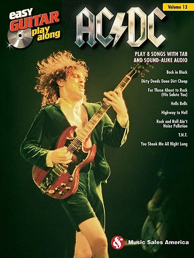 Ac/dc: Easy Guitar Play-along Volume 13 (book/online Audio): Easy Guitar Play-along Volume 13